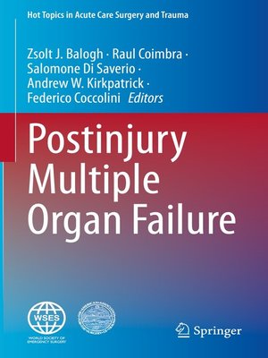 cover image of Postinjury Multiple Organ Failure